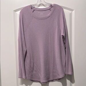 American Eagle Lavender Waffle Knit Women's Top tunic